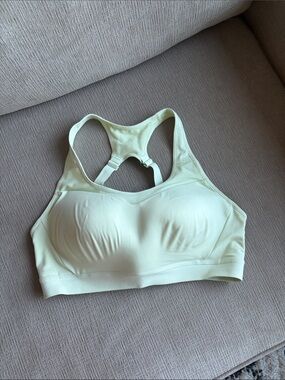 Gymshark Pale Yellow Racerback Padded Sports Bra
